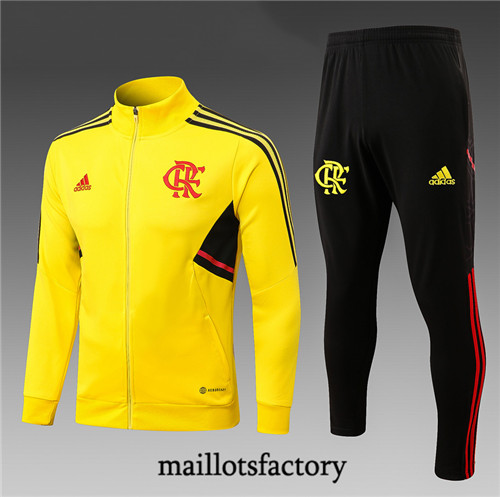 Achat Maillot du Veste Survetement Enfant Flamengo 2022/23 jaune fac tory s0707