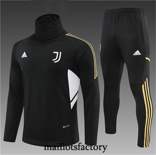 Maillots factory 23295 Survetement Enfant du foot Juventus 2022/23 Noir Pas Cher Fiable