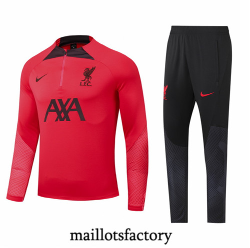 Maillots factory 23276 Survetement Enfant du foot Liverpool 2022/23 Rouge Pas Cher Fiable