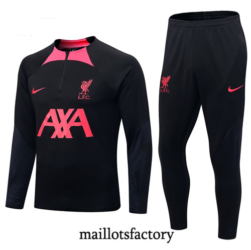 Achat Maillot du Survetement Enfant Liverpool 2022/23 noir fac tory s0769