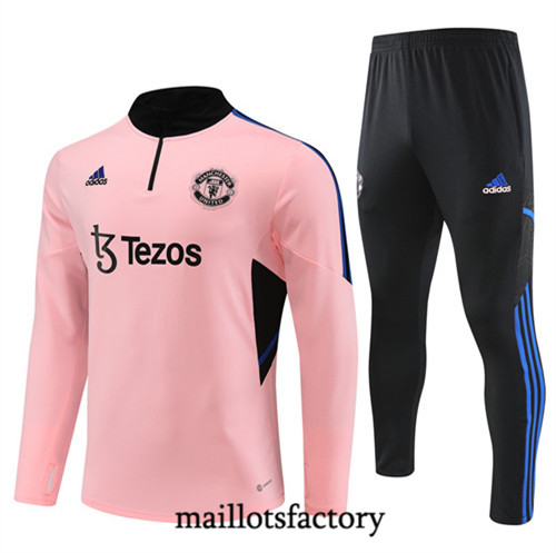 Achat Maillot du Survetement Enfant Manchester United 2022/23 rose fac tory s0770