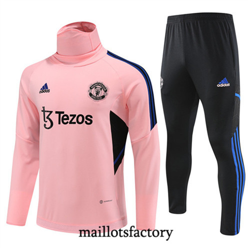 Achat Maillot du Survetement Enfant Manchester United 2022/23 rose fac tory s0771