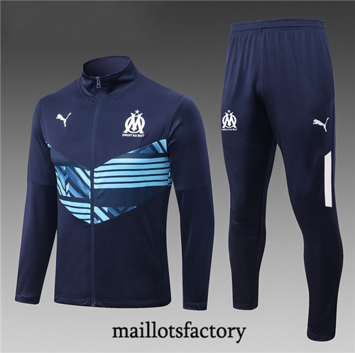 Achat Maillot du Veste Survetement Enfant Marseille 2022/23 Bleu fac tory s0734