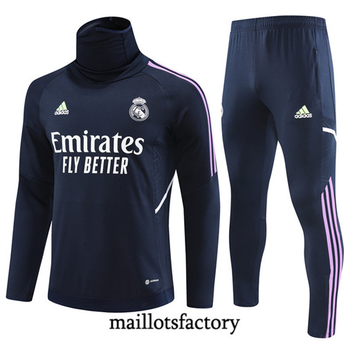 Achat Maillot du Survetement Enfant Real Madrid 2022/23 Bleu fac tory s0730