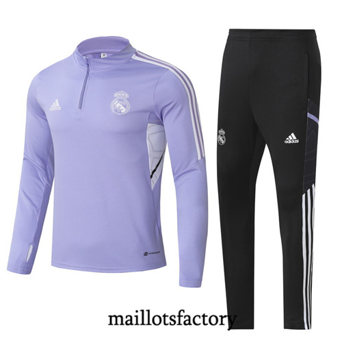 Achat Maillot du Survetement Enfant Real Madrid 2022/23 Violet fac tory s0732