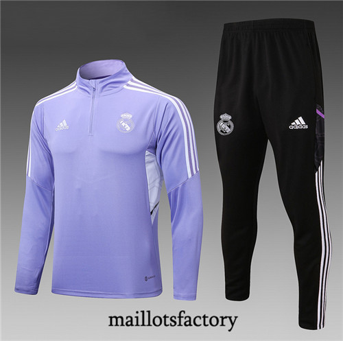 Achat Maillot du Survetement Enfant Real Madrid 2022/23 Violet fac tory s0733