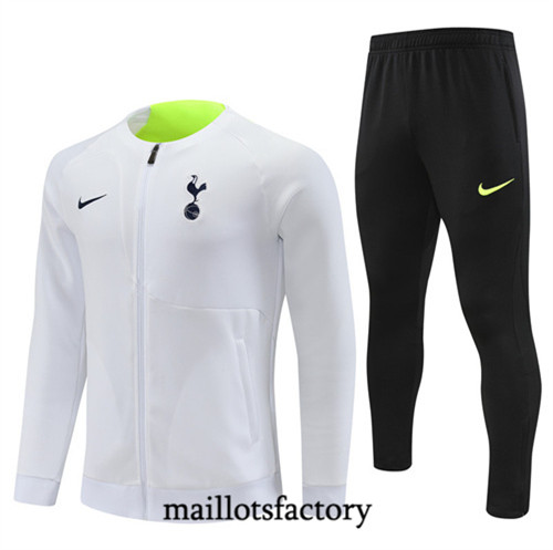 Achat Maillot du Veste Survetement Enfant Tottenham Hotspur 2022/23 Blanc fac tory s0776