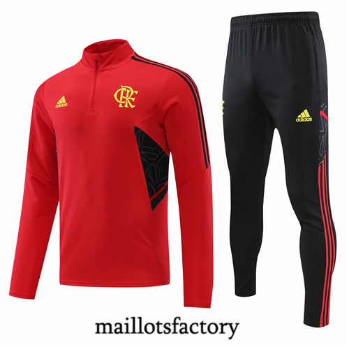 Maillots factory 23004 Survetement du foot Flamengo 2022/23 Rouge Pas Cher Fiable