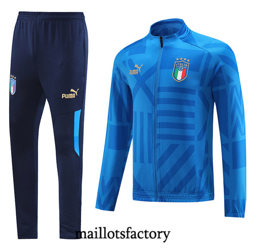 Achat Maillot du Veste Survetement Italie 2022/23 Bleu fac tory s0618