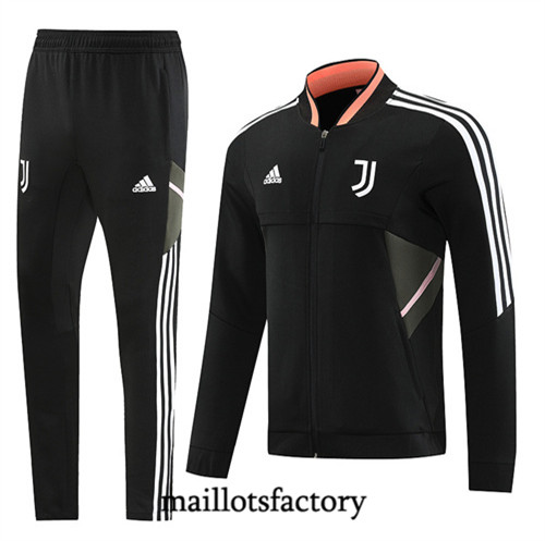 Achat Maillot du Veste Survetement Juventus 2022/23 noir fac tory s0706