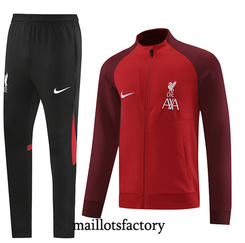 Achat Maillot du Survetement Liverpool 2022/23 rouge fac tory s0648