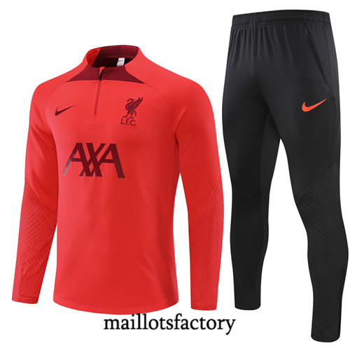 Achat Maillot du Survetement Liverpool 2022/23 rouge fac tory s0649