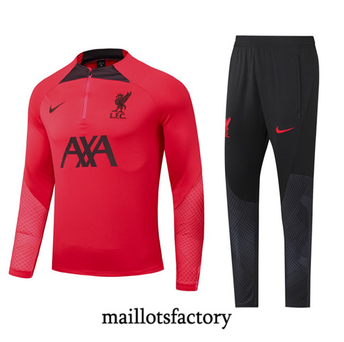 Achat Maillot du Survetement Liverpool 2022/23 rouge fac tory s0654