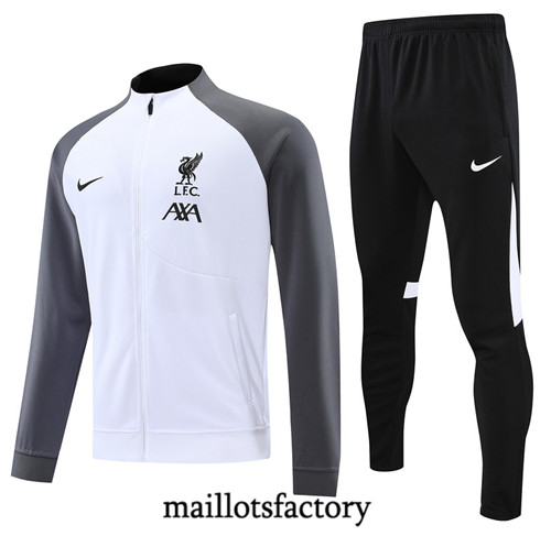 Achat Maillot du Veste Survetement Liverpool 2022/23 Blanc fac tory s0655