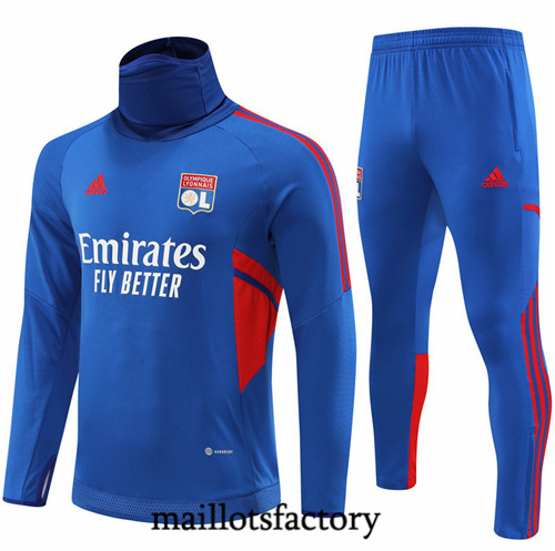 Maillots factory 23041 Survetement du foot Lyon 2022/23 Bleu Pas Cher Fiable