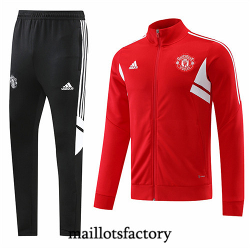 Maillots factory 23145 Survetement du foot Manchester United 2022/23 Rouge Pas Cher Fiable