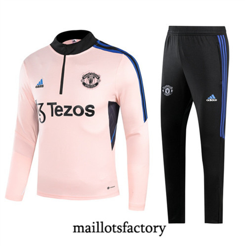 Achat Maillot du Survetement Manchester United 2022/23 rose fac tory s0678