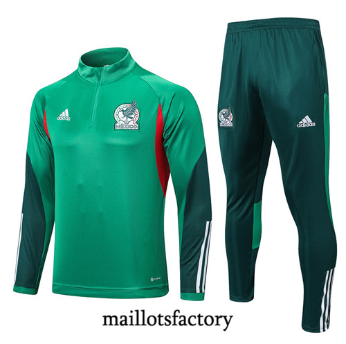 Achat Maillot du Survetement Mexique 2022/23 vert fac tory s0626