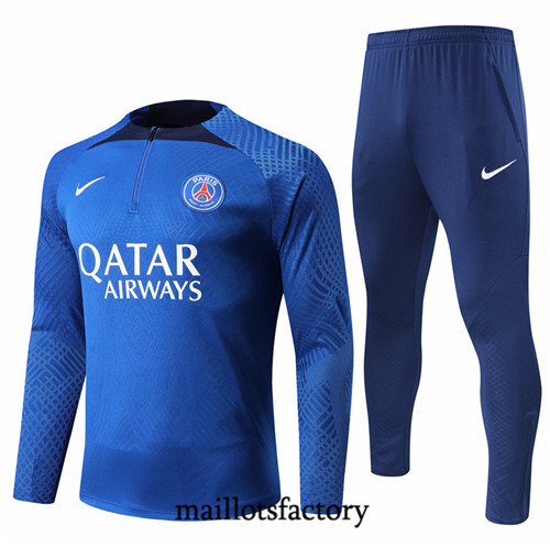 Maillots factory 23045 Player Survetement du foot Paris PSG 2022/23 Bleu Pas Cher Fiable