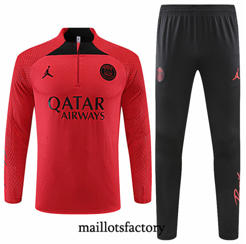 Maillots factory 23046 Player Survetement du foot Paris PSG 2022/23 Rouge Pas Cher Fiable