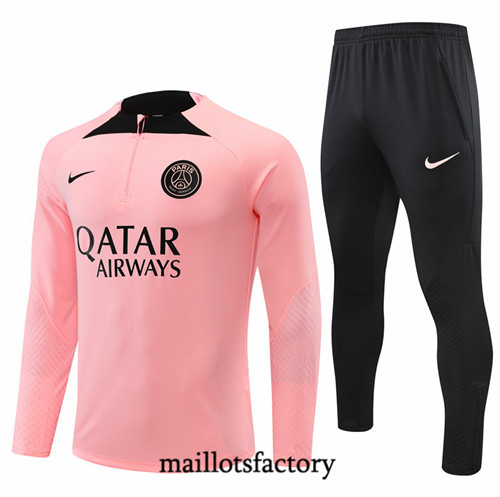 Maillots factory 23058 Survetement du foot Paris PSG 2022/23 Rose Pas Cher Fiable