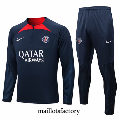 Maillots factory 23073 Survetement du foot Paris PSG 2022/23 Bleu Pas Cher Fiable