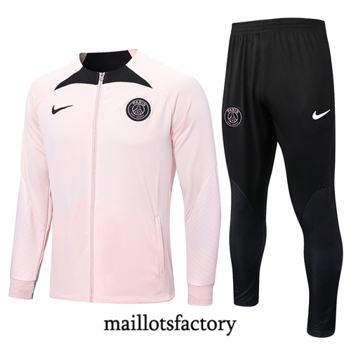 Achat Maillot du Veste Survetement Paris PSG 2022/23 rose fac tory s0560