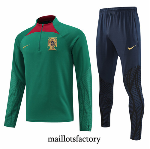 Maillots factory 23111 Survetement du foot Portugal 2022/23 Vert Pas Cher Fiable