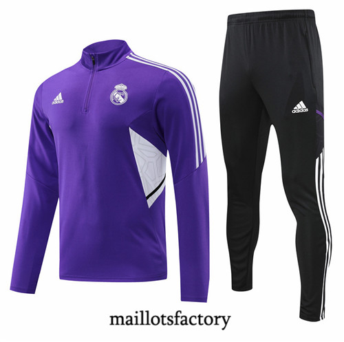 Maillots factory 23032 Survetement du foot Real Madrid 2022/23 Pourpre Pas Cher Fiable