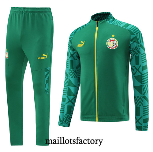 Achat Maillot du Veste Survetement Sénégal 2022/23 vert fac tory s0632