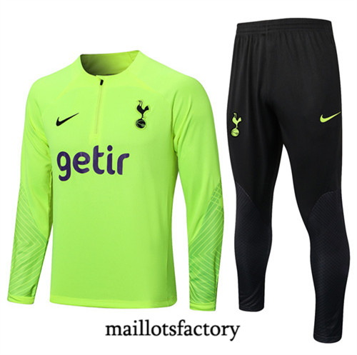 Achat Maillot du Survetement Tottenham Hotspur 2022/23 vert fac tory s0692