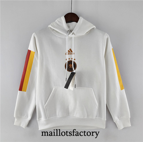 Maillots factory 23375 Veste Sweat A Capuche Allemagne 2022/23 Blanc Pas Cher Fiable