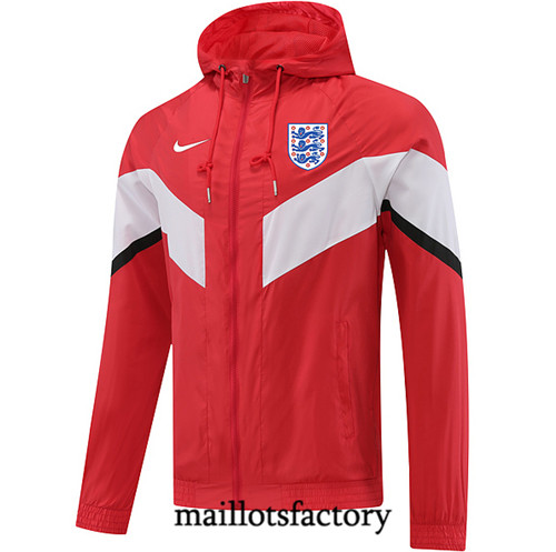 Achat Maillot du Veste Coupe vent Angleterre 2022/23 rouge fac tory s0804