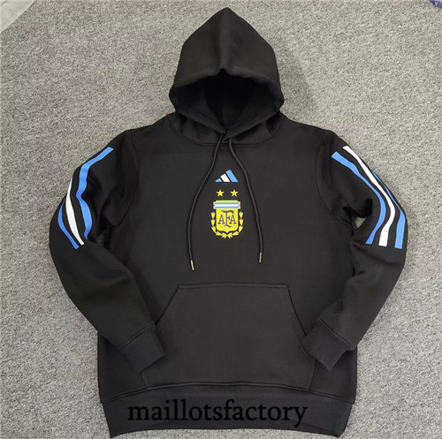 Maillots factory 23380 Veste Sweat A Capuche Argentine 2022/23 Noir Pas Cher Fiable