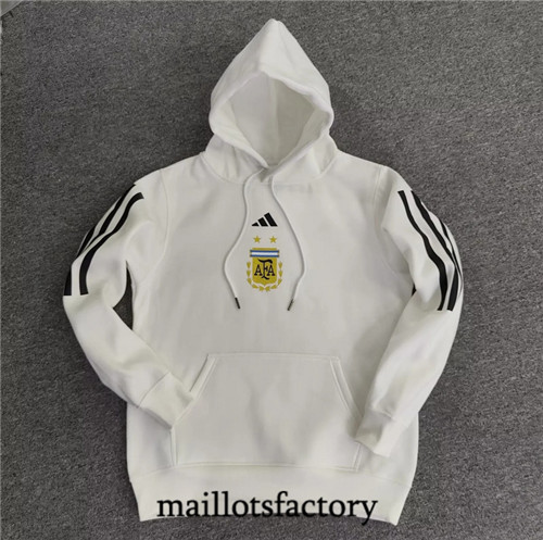 Maillots factory 23381 Veste Sweat A Capuche Argentine 2022/23 Blanc Pas Cher Fiable