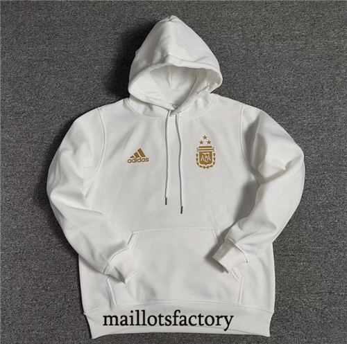 Achat Maillot du Veste Sweat A Capuche Argentine 2022/23 Blanc fac tory s0805