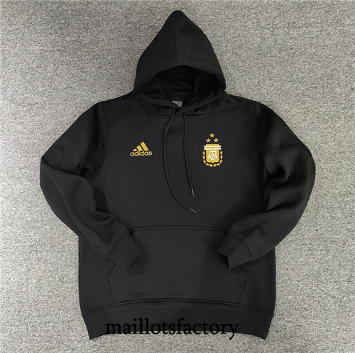 Achat Maillot du Veste Sweat A Capuche Argentine 2022/23 noir fac tory s0806