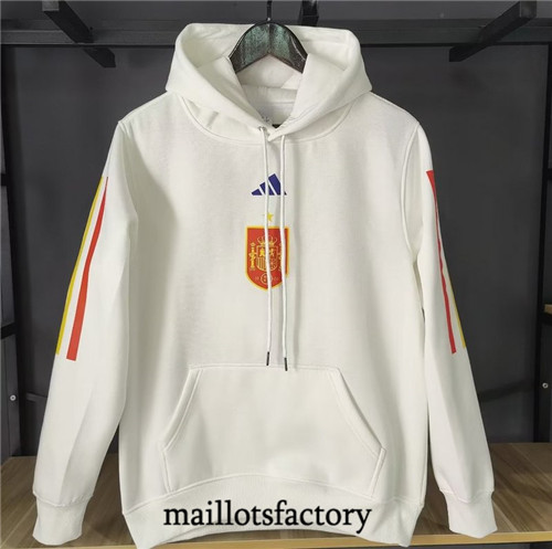 Achat Maillot du Veste Sweat A Capuche Espagne 2022/23 Blanc fac tory s0820