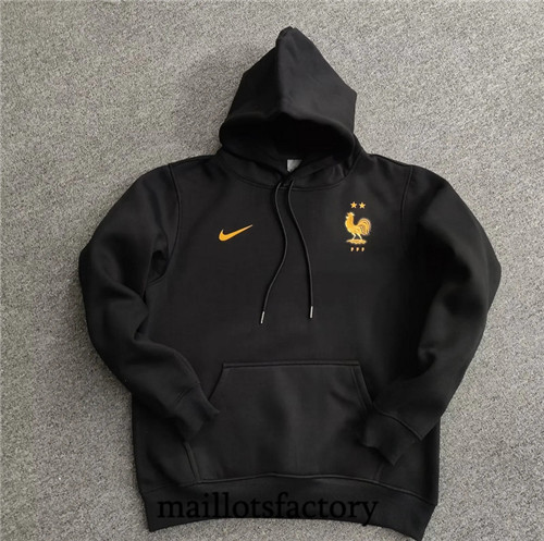 Maillots factory 23398 Veste Sweat A Capuche France 2022/23 Noir Pas Cher Fiable