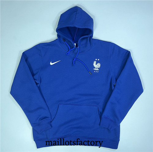 Achat Maillot du Veste Sweat A Capuche France 2023/24 Bleu fac tory s0822