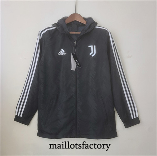 Achat Maillot du Veste Coupe vent Juventus 2022/23 noir fac tory s0843