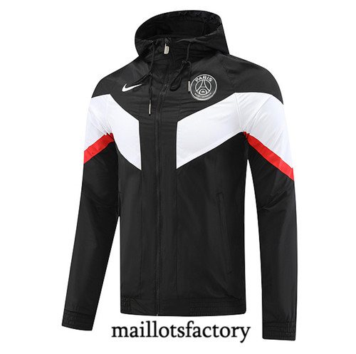 Achat Maillot du Veste Coupe vent Paris PSG 2022/23 noir fac tory s0798