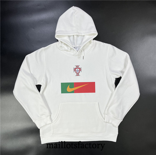 Achat Maillot du Veste Sweat A Capuche Portugal 2023/24 Blanc fac tory s0831