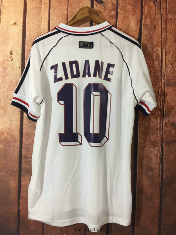 Achetés Retro Maillot du France 1998 Exterieur (10 ZIDANE)